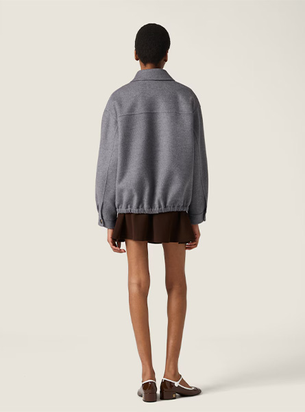 MIUMIU高仿女装 | 缪缪A货服装  2025秋冬MIUMIU新款 双层羊绒夹克