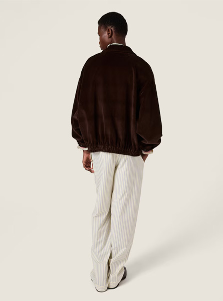 MIUMIU高仿女装 | 缪缪A货服装  2025秋冬MIUMIU新款 灯芯绒夹克