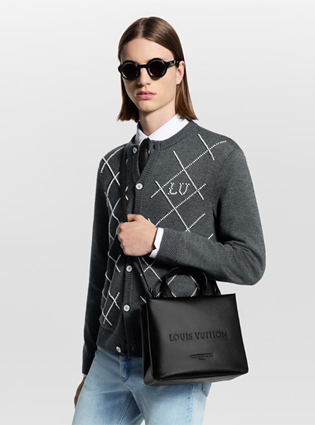 高仿LV包包 | A货LV男包 2025秋冬LV新款 黑色 MINI SHOPPER TOTE 手袋 托特包 M27017