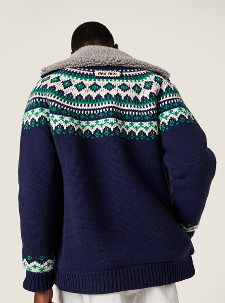 MIUMIU高仿女装 | 缪缪A货服装  2025秋冬MIUMIU新款 羊毛和羊毛衫开襟衫