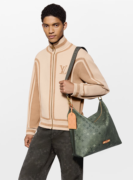 高仿LV包包 | A货LV男包 2025秋冬LV新款 绿色 VAGABOND HOBO 手袋 M27181