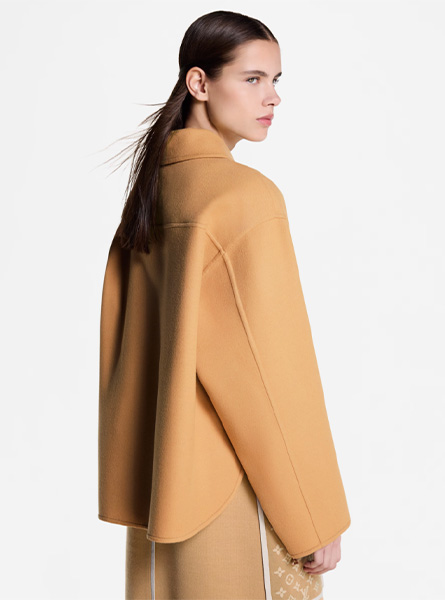 LV高仿女装 | 路易威登 A货服装  2025秋冬LV新款 双面材质拉链衣袖衬衫式夹克