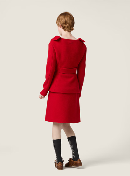 MIUMIU高仿女装 | 缪缪A货服装  2025秋冬MIUMIU新款 马海毛半身裙