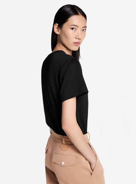 LV高仿女装 | 路易威登 A货服装  2025秋冬LV新款 手写体标识 T 恤