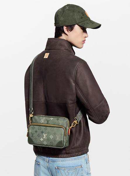 高仿LV包包 | A货LV男包 2025秋冬LV新款 绿色 NIL 手袋 M27095