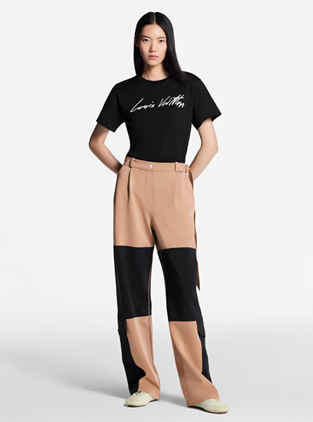 LV高仿女装 | 路易威登 A货服装  2025秋冬LV新款 手写体标识 T 恤