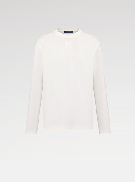 LV高仿男装 | 路易威登 A货服装  2025秋冬LV新款 LV 压纹长袖 T 恤