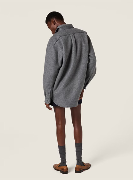 MIUMIU高仿女装 | 缪缪A货服装  2025秋冬MIUMIU新款 抓绒衬衫