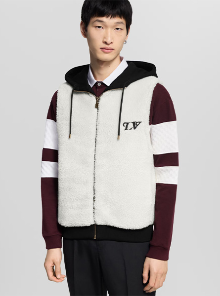 LV高仿男装 | 路易威登 A货服装  2025秋冬LV新款 绒面双面背心