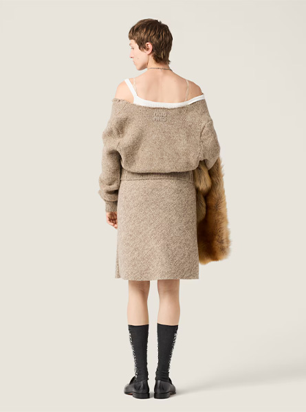 MIUMIU高仿女装 | 缪缪A货服装  2025秋冬MIUMIU新款 羊毛针织裙