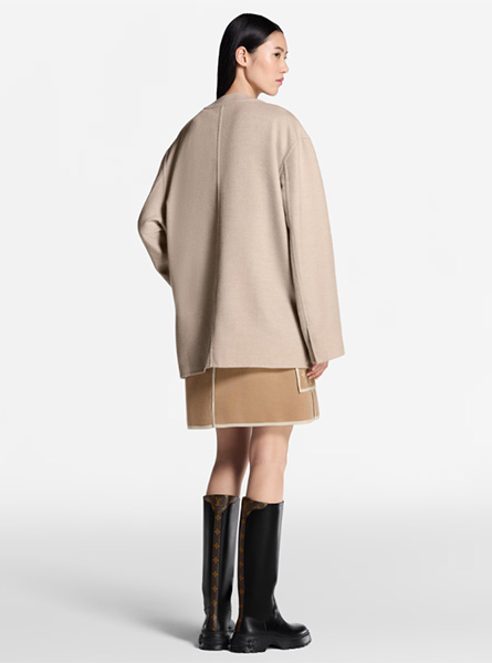 LV高仿女装 | 路易威登 A货服装  2025秋冬LV新款 双面材质开衫