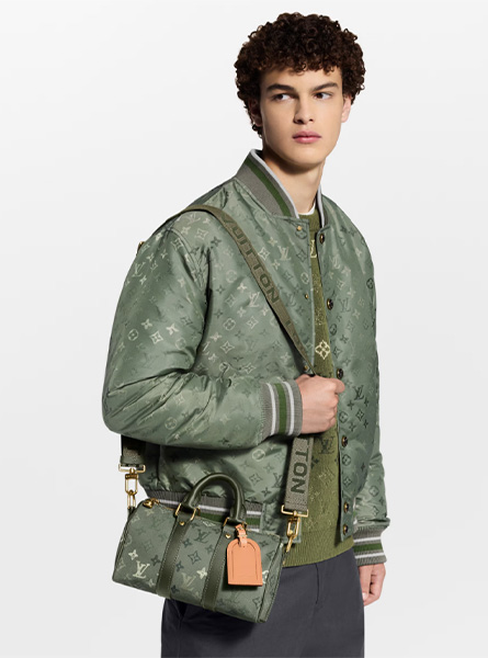 高仿LV包包 | A货LV男包 2025秋冬LV新款 绿色 KEEPALL BANDOULIÈRE 25 手袋 M26930