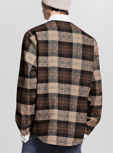 LV高仿男装 | 路易威登 A货服装  2025秋冬LV新款 MONOGRAM 法兰绒长袖马球衫