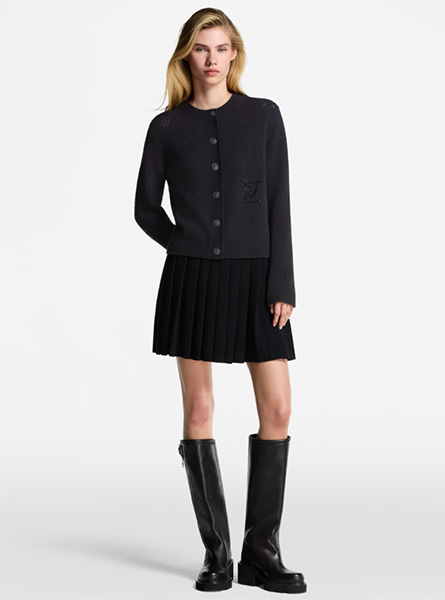 LV高仿女装 | 路易威登 A货服装  2025秋冬LV新款 镂花针织开衫