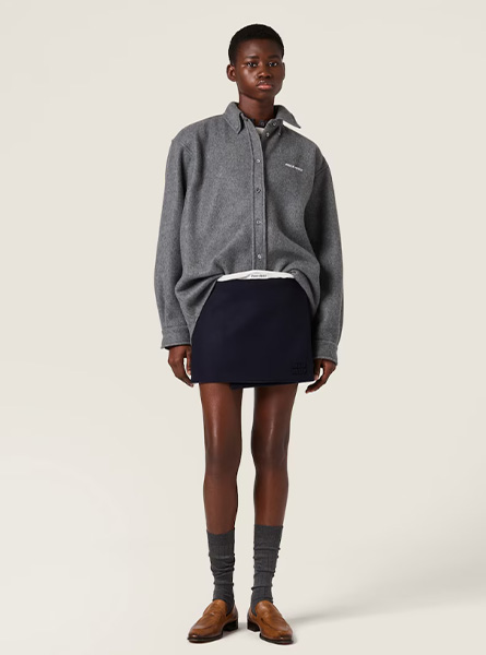 MIUMIU高仿女装 | 缪缪A货服装  2025秋冬MIUMIU新款 抓绒衬衫