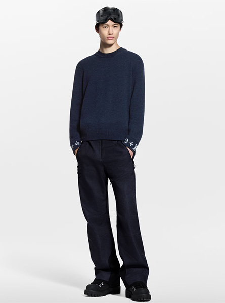 LV高仿男装 | 路易威登 A货服装  2025秋冬LV新款 山羊绒套头衫