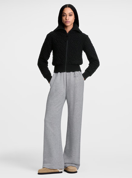 LV高仿女装 | 路易威登 A货服装  2025秋冬LV新款 MONOGRAM 毛巾布拉链夹克