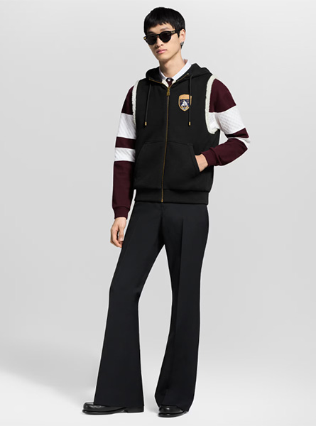 LV高仿男装 | 路易威登 A货服装  2025秋冬LV新款 绒面双面背心