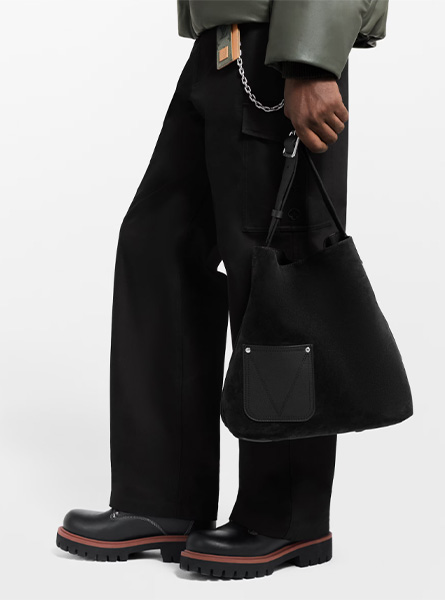 高仿LV包包 | A货LV男包 2025秋冬LV新款 黑色 VERSO HOBO 手袋 M27022