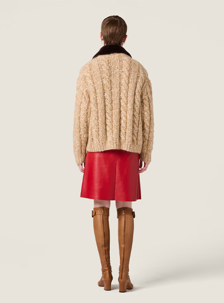 MIUMIU高仿女装 | 缪缪A货服装  2025秋冬MIUMIU新款 羊绒开衫