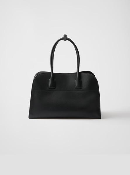 高仿PRADA包包 | A货普拉达女包 2025秋冬新款 黑色大号皮革托特包