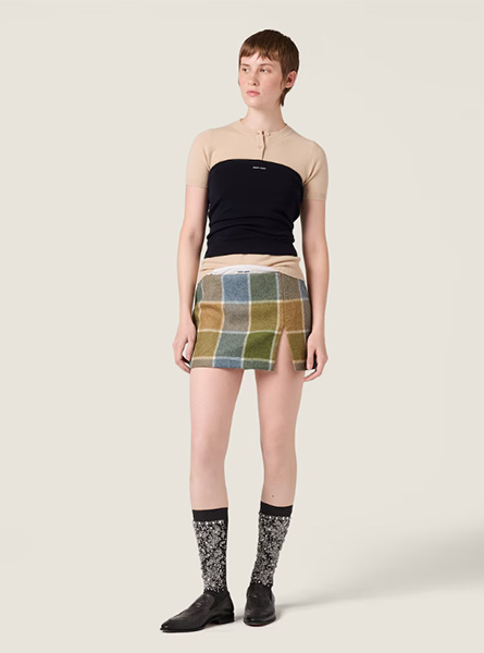 MIUMIU高仿女装 | 缪缪A货服装  2025秋冬MIUMIU新款 羊绒毛衣