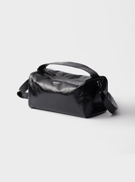 高仿PRADA包包 | A货普拉达男包 2025秋冬新款 黑色皮革单肩包