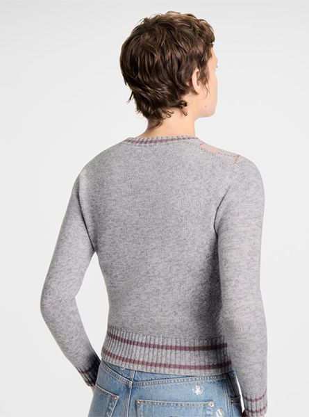 LV高仿女装 | 路易威登 A货服装  2025秋冬LV新款 3D 标识 ARGYLE 套头衫