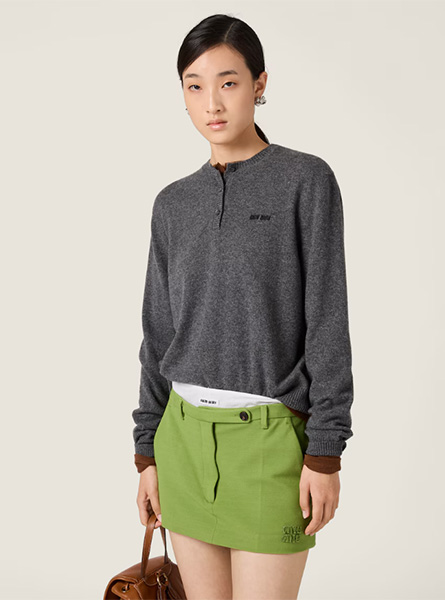 MIUMIU高仿女装 | 缪缪A货服装  2025秋冬MIUMIU新款 羊绒毛衣