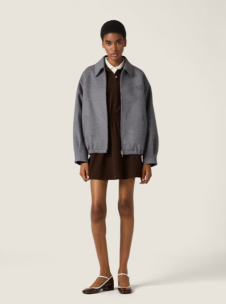 MIUMIU高仿女装 | 缪缪A货服装  2025秋冬MIUMIU新款 双层羊绒夹克