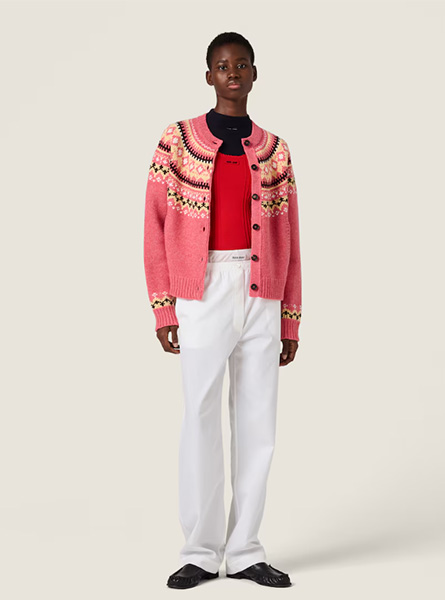 MIUMIU高仿女装 | 缪缪A货服装  2025秋冬MIUMIU新款 羊毛开衫