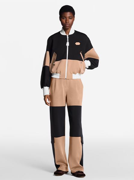 LV高仿女装 | 路易威登 A货服装  2025秋冬LV新款 色块飞行员夹克