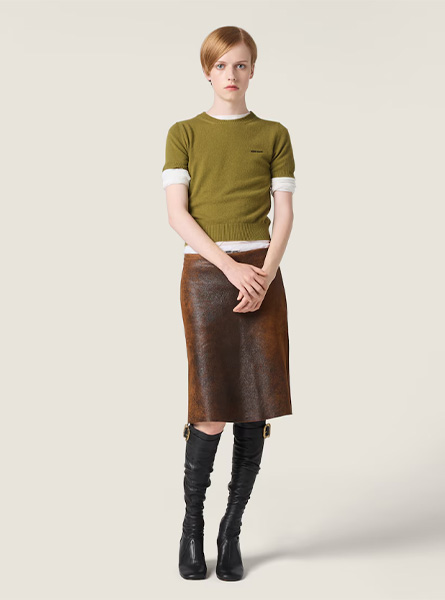 MIUMIU高仿女装 | 缪缪A货服装  2025秋冬MIUMIU新款 羊绒毛衣