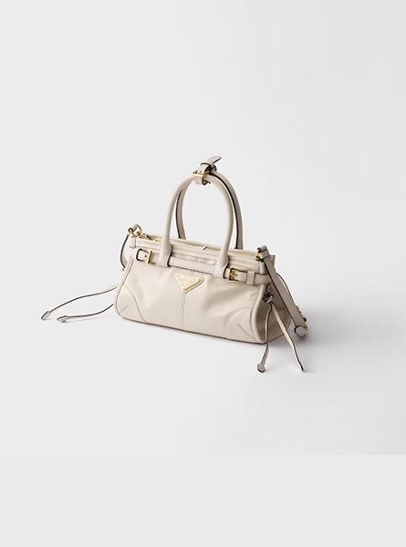 高仿PRADA包包 | A货普拉达女包 2025秋冬新款 白色Prada Bonnie皮革迷你手袋