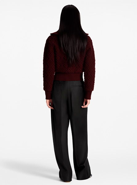 LV高仿女装 | 路易威登 A货服装  2025秋冬LV新款 MONOGRAM 花卉毛巾布拉链夹克