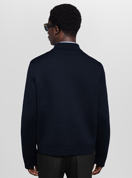 LV高仿男装 | 路易威登 A货服装  2025秋冬LV新款 LV BLASON 压纹拉链束腰夹克