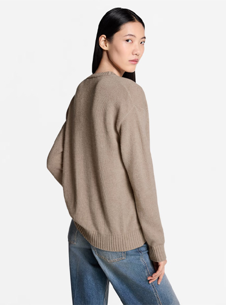 LV高仿女装 | 路易威登 A货服装  2025秋冬LV新款 手写体标识套头衫