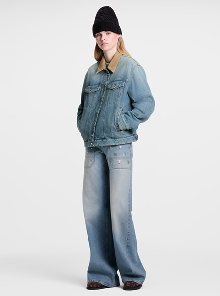 LV高仿女装 | 路易威登 A货服装  2025秋冬LV新款 双面牛仔夹克