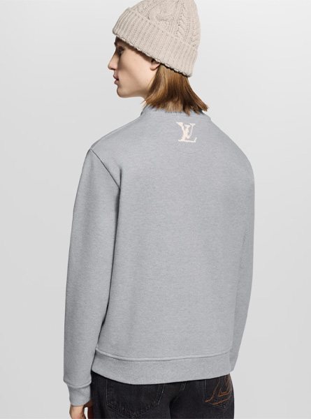 LV高仿男装 | 路易威登 A货服装  2025秋冬LV新款 刺绣运动衫
