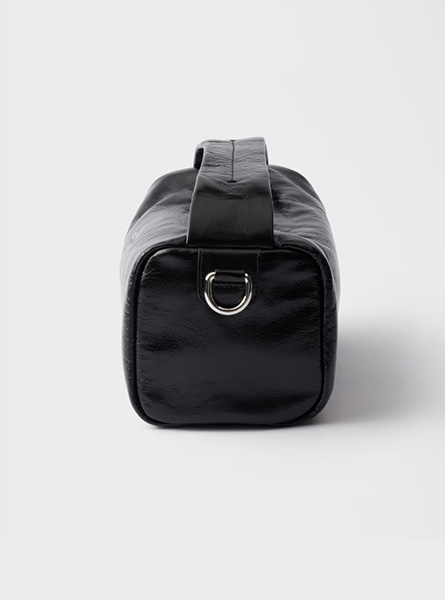 高仿PRADA包包 | A货普拉达男包 2025秋冬新款 黑色皮革单肩包