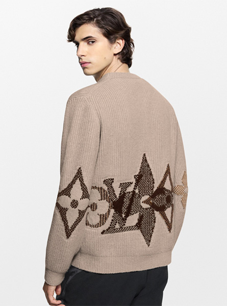 LV高仿男装 | 路易威登 A货服装  2025秋冬LV新款 针织圆领衫