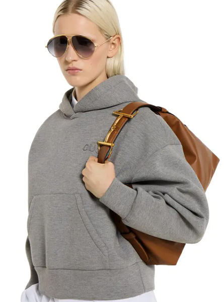 高仿GUCCI包包 | A货古驰女包 2025秋冬GUCCI新款 棕色 Gucci Beatrix系列中号托特包