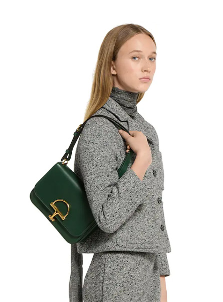 高仿GUCCI包包 | A货古驰女包 2025秋冬GUCCI新款 绿色 Gucci Siena系列小号肩背包