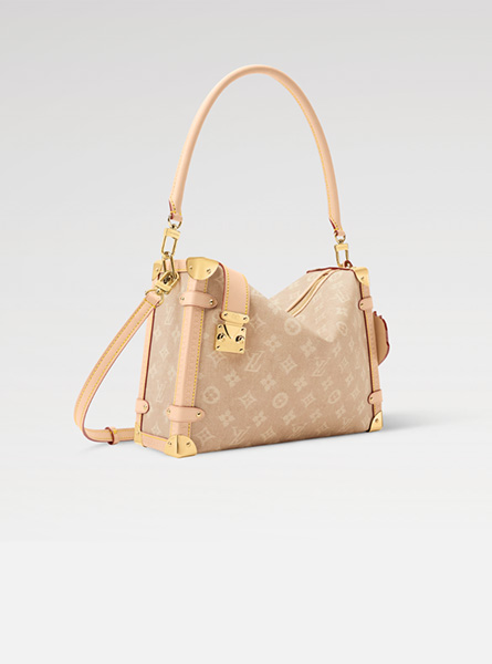 高仿LV包包 | A货LV女包 2025秋冬LV新款 沙色 SIDE TRUNK 大号手袋 软盒子 M15154