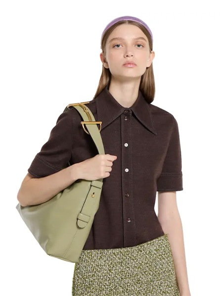 高仿GUCCI包包 | A货古驰女包 2025秋冬GUCCI新款 灰绿色 Gucci Beatrix系列中号托特包