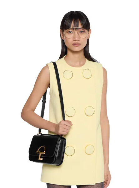 高仿GUCCI包包 | A货古驰女包 2025秋冬GUCCI新款 黑色 Gucci Siena系列小号肩背包