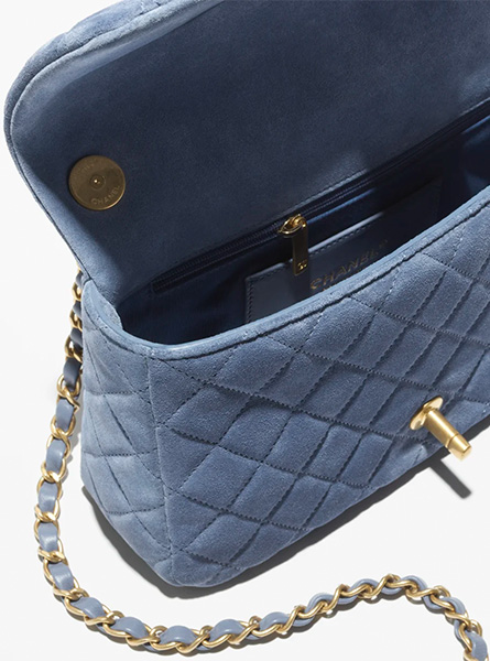 高仿CHANEL包包 | A货香奈儿女包 2025/26早春度假系列 蓝色口盖包