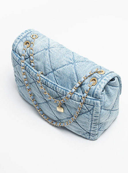 高仿CHANEL包包 | A货香奈儿女包 2025/26秋冬系列 蓝色MAXI口盖包