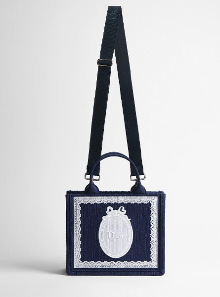 高仿DIOR包包 | A货迪奥女包 2026春夏DIOR新款 蓝色小号 Book Tote 手袋 托特包