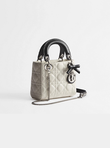 高仿DIOR包包 | A货迪奥女包 2026春夏DIOR新款 奶白色Dior Or 迷你 Lady Dior 手袋